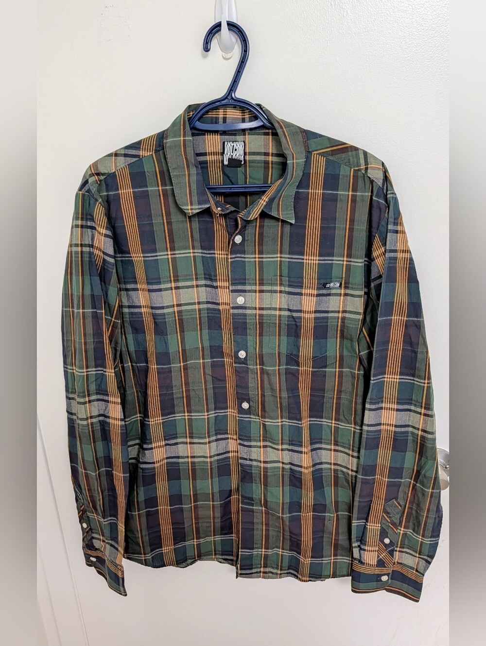 Volcom Plaid Button-Down Shirt - Men's Large